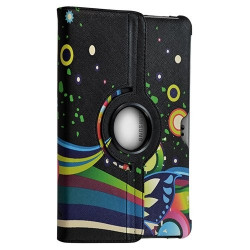 Housse coque étui pour Samsung Galaxy Tab 10.1 P7510 avec sytème de rotation à 360 degrès motif HF05