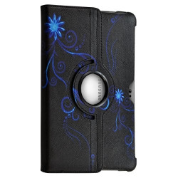 Housse coque étui pour Samsung Galaxy Tab 10.1 P7510 avec sytème de rotation à 360 degrès motif HF15