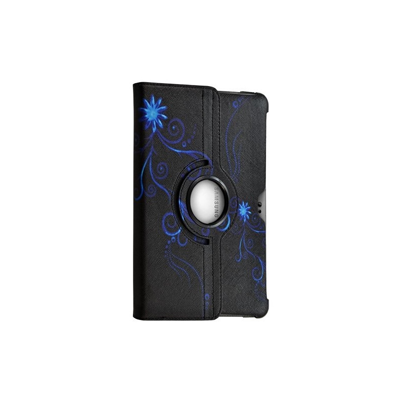 Housse coque étui pour Samsung Galaxy Tab 10.1 P7510 avec sytème de rotation à 360 degrès motif HF15