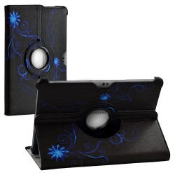 Housse coque étui pour Samsung Galaxy Tab 10.1 P7510 avec sytème de rotation à 360 degrès motif HF15