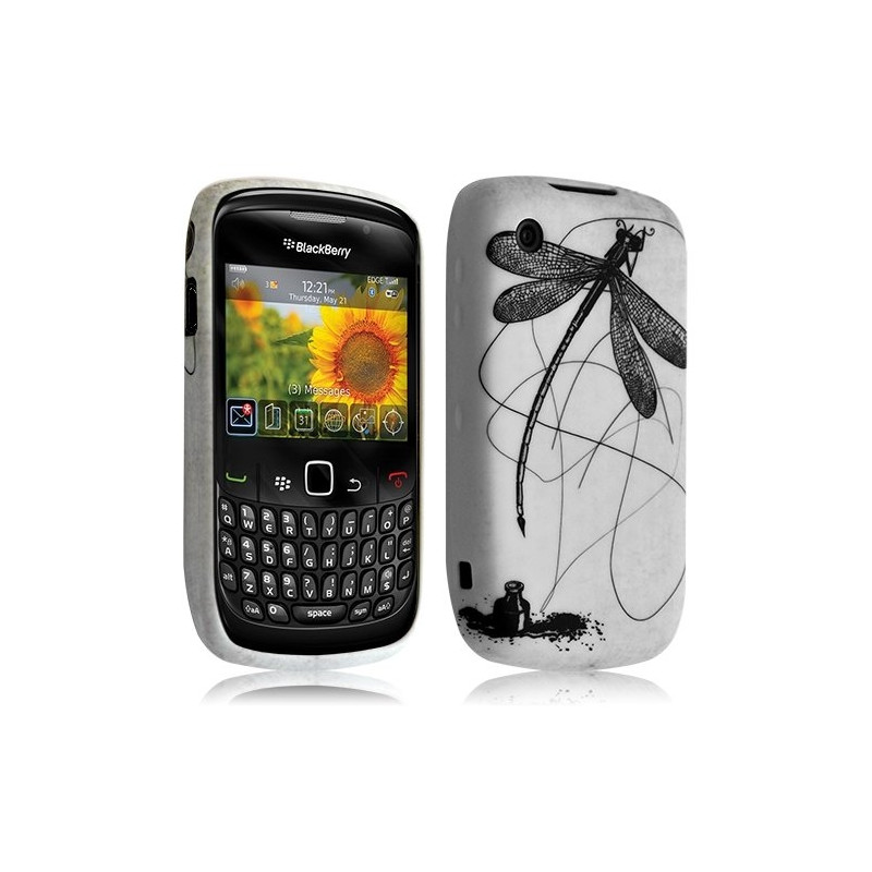 Housse étui coque en gel pour BlackBerry Curve 8520 avec motif LM01