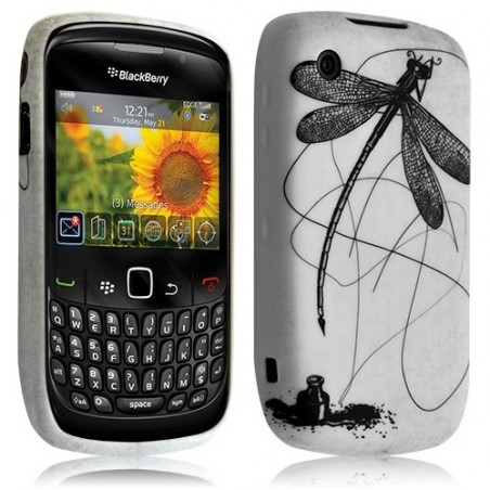 Housse étui coque en gel pour BlackBerry Curve 8520 avec motif LM01