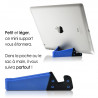 Support Universel Pliable de poche couleur bleu pour Smartphone Tablette Tactile