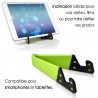 Support Universel Pliable de poche couleur vert pour Smartphone Tablette Tactile