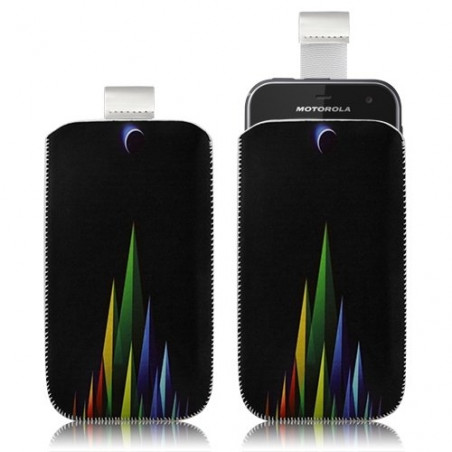 Housse coque étui pochette pour Motorola Defy mini XT320 avec motif LM02