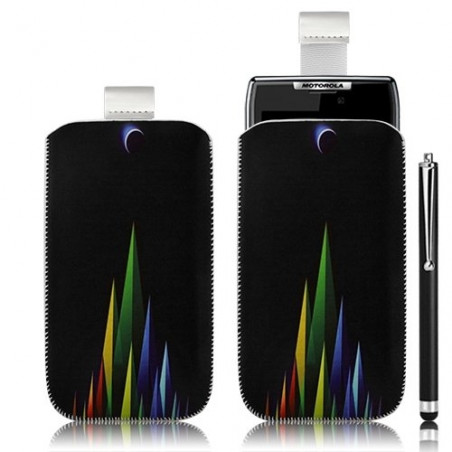 Housse coque étui pochette pour Motorola Razr XT910 avec motif LM02 + stylet luxe