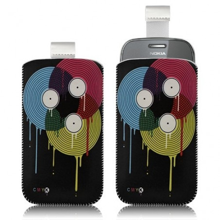 Housse coque étui pochette pour Nokia Asha 302 avec motif LM08