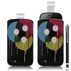 Housse coque étui pochette pour Samsung Google Nexus S i9020 i9023 avec motif LM08 + stylet luxe