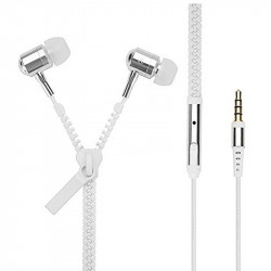 Ecouteurs Filaire Zip Kit Mains Libres couleur Blanc Pour Smartphone, Tablette, Pc