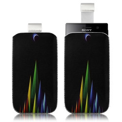 Housse coque étui pochette pour Sony Xperia P avec motif LM02