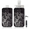 Housse coque étui pochette pour Sony Ericsson Xperia X8 avec motif + Stylet mini