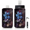 Housse coque étui pochette pour Sony Ericsson Xperia x12 Arc avec motif + Stylet mini