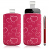 Housse coque étui pochette pour Apple Iphone 4/4S avec motif + Stylet luxe