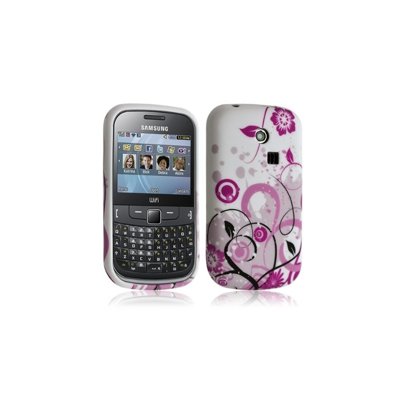Housse coque etui gel pour Samsung Chat 335 S3350 avec motif HF30