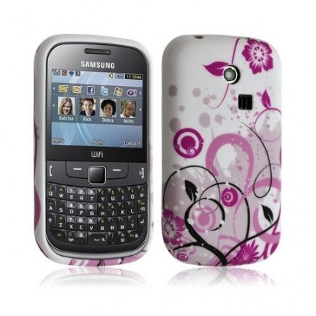 Housse coque etui gel pour Samsung Chat 335 S3350 avec motif HF30