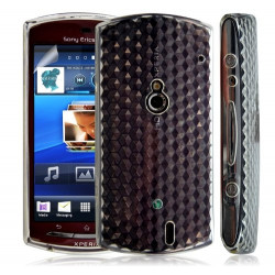 housse étui coque en gel transparent pour Sony Ericsson Xperia kyno couleur blanc + Film de protection