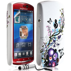 Housse Coque Étui En Gel Pour Sony Ericsson Xperia Kyno Avec Motif + Stylet + Film Ecran