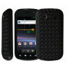 housse étui coque souple tressée noir pour Samsung Nexus S i9020 + Film de protection