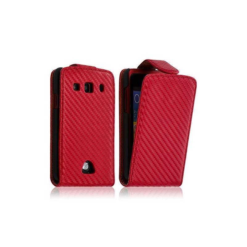 Housse coque étui gaufré pour Samsung Galaxy Xcover couleur rouge