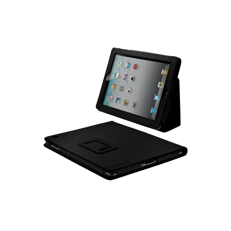 Housse coque etui pour Apple Ipad 2 de luxe avec couvercle intelligent couleur noir