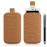 Housse coque étui pochette style croco pour Sony Ericsson Xperia x10 + Stylet