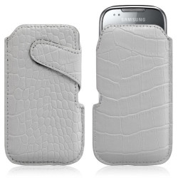 Housse coque étui pochette style croco pour Samsung Galaxy Naos i5801