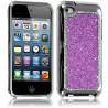 Housse Etui Coque Rigide pour Apple iPod Touch 4G Style Paillette aux Diamants Couleur Violet