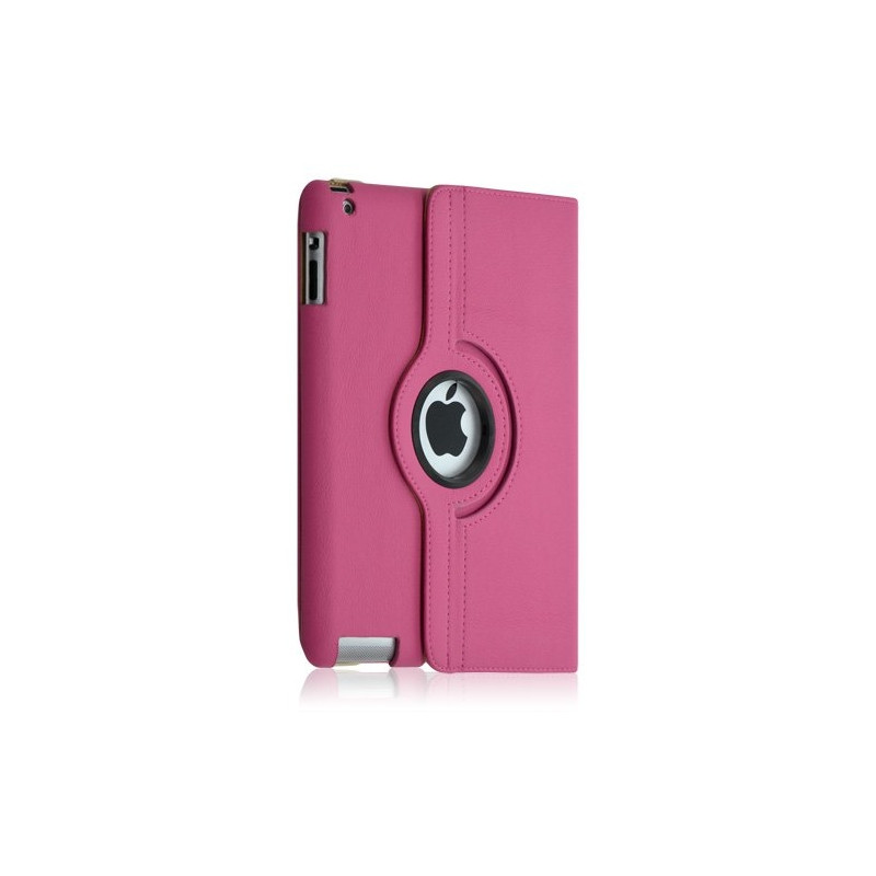 Seluxion Housse coque etui pour Apple Ipad 2 de luxe avec sytème de rotation à 360 degrès couleur rose + Stylet luxe