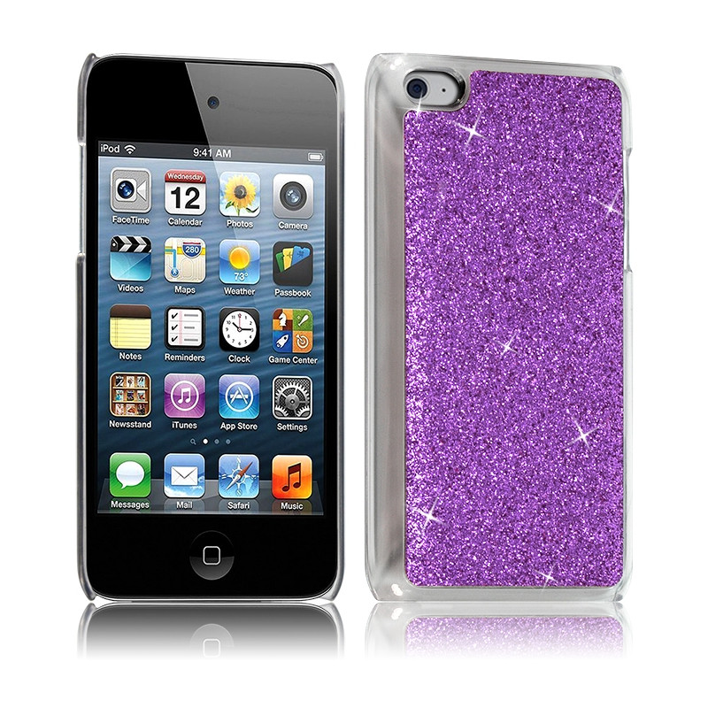 Housse Etui Coque Rigide pour Apple iPod Touch 4G  Style Paillette Couleur Violet