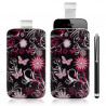 Housse coque étui pochette pour Apple Iphone 4/4S avec motif + Stylet luxe