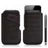 Housse coque étui pochette style croco pour Apple Ipod Touch 4G + Stylet