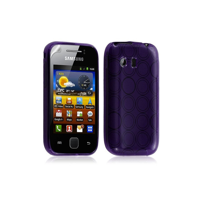 Housse étui coque gel hydro pour Samsung Galaxy Y S5360 couleur violet