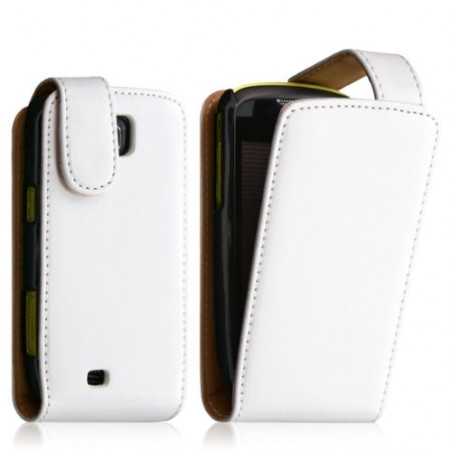 Etui pour Samsung galaxy mini s5570 couleur blanc + film protecteur