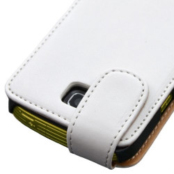 Housse coque étui pour Samsung galaxy mini s5570 couleur blanc + film protecteur