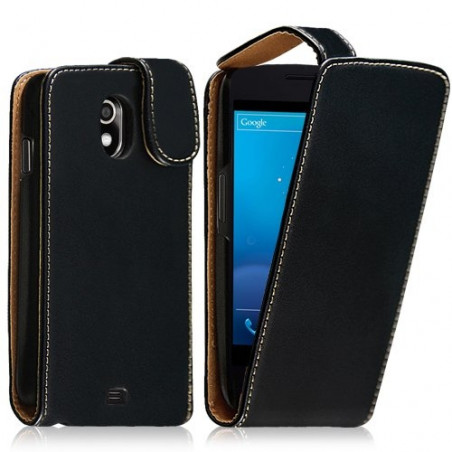 Housse coque étui pour Samsung Galaxy Nexus couleur noir + film protecteur