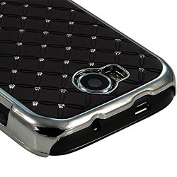 Housse Etui Coque rigide style Diamant couleur Noir pour Wiko Cink Peax + Film de Protection