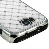 Housse Etui Coque rigide style Diamant couleur Blanc pour Wiko Cink Peax + Film de Protection