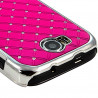 Housse Etui Coque rigide style Diamant couleur Rose Fushia pour Wiko Cink Peax + Film de Protection