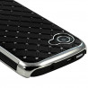 Housse Etui Coque rigide style Diamant couleur Noir pour Wiko Cink Slim + Film de Protection