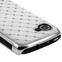 Housse Etui Coque rigide style Diamant couleur Blanc pour Wiko Cink Slim + Film de Protection