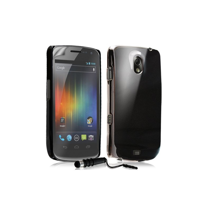 Housse Étui Coque Rigide Brillante Pour Samsung Galaxy Nexus Couleur noir + stylet + Film Écran