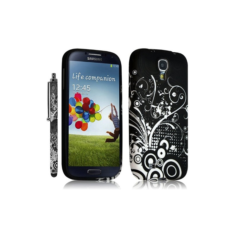 Housse Coque pour Samsung Galaxy S4 Motif HF18 + Stylet