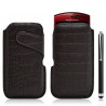 Housse coque étui pochette style croco pour Sony Ericsson Xperia Kyno + Stylet