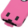 Housse étui coque pour Apple Iphone 4/4S couleur rose + Film de protection