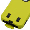 Housse étui coque pour Apple Iphone 4/4S couleur jaune + Film de protection