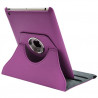 Housse coque étui pour Apple Ipad 2 de luxe avec sytème de rotation à 360 degrès style Chrome couleur violet