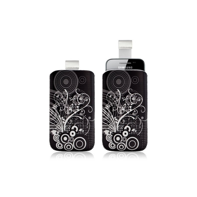 Housse coque étui pochette pour Samsung Galaxy Gio S5660 avec motif