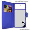 Coque Housse Etui avec Rabat Latéral Fonction Support pour Wiko Cink Slim couleur Blanc