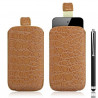 Housse coque étui pochette style croco pour Apple Ipod Touch 4G + Stylet