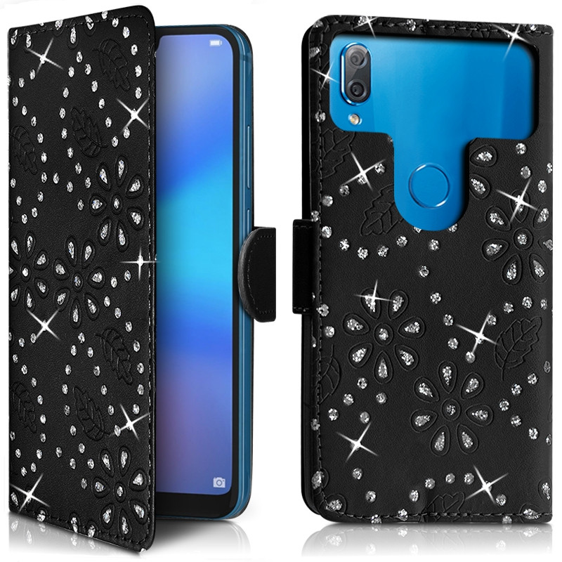 Étui Portefeuille Diamant Noir (Ref.8-C) pour Smartphone Condor Plume L2